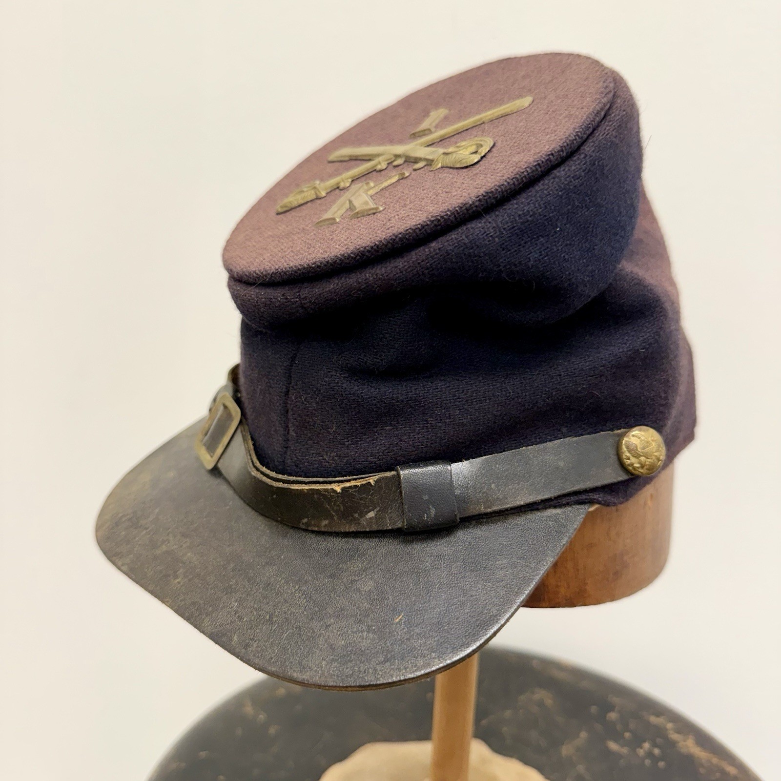 Civil War Union Forage Hat Kepi 1st Cavalry Reg Vintage Reenactment