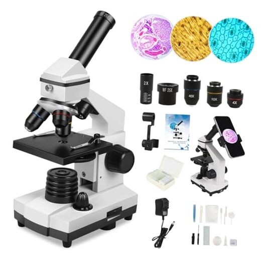 Microscope for Adults Professional:Compound Microscope for Kids 8-12,100X