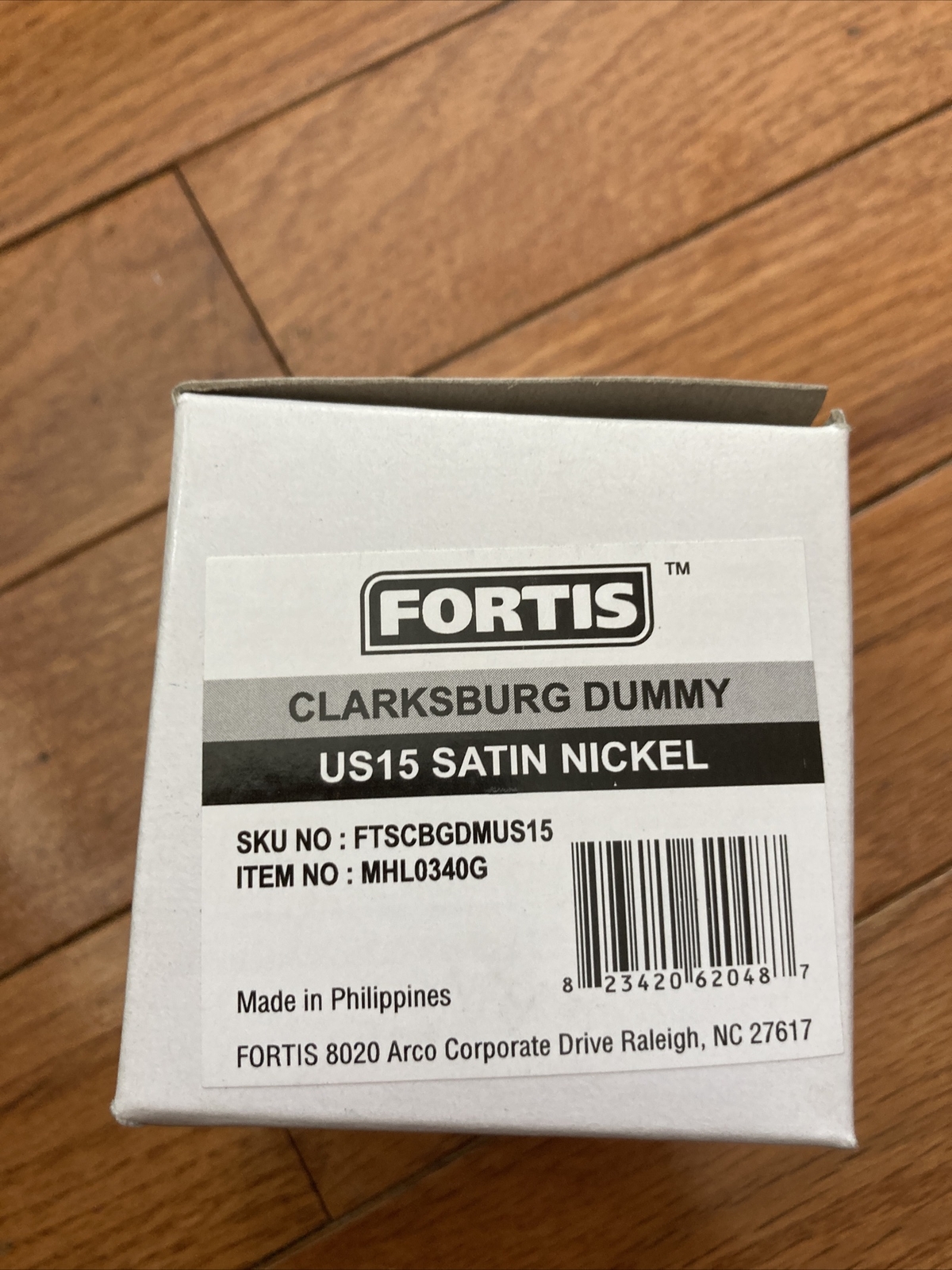 Fortis Clarksburg Single Dummy Door Knob Satin Nickel MHL0340G