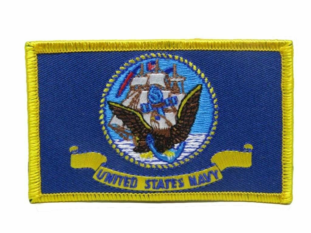 U.S. Military USN Navy Ship Flag Iron On Patch