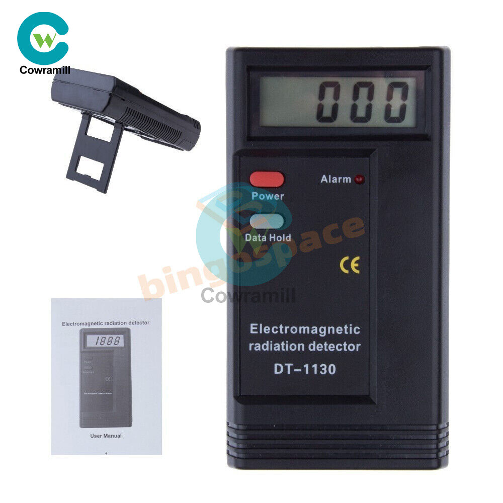 Digital EMF meter Electromagnetic Radiation Measuring Device audio led alarm