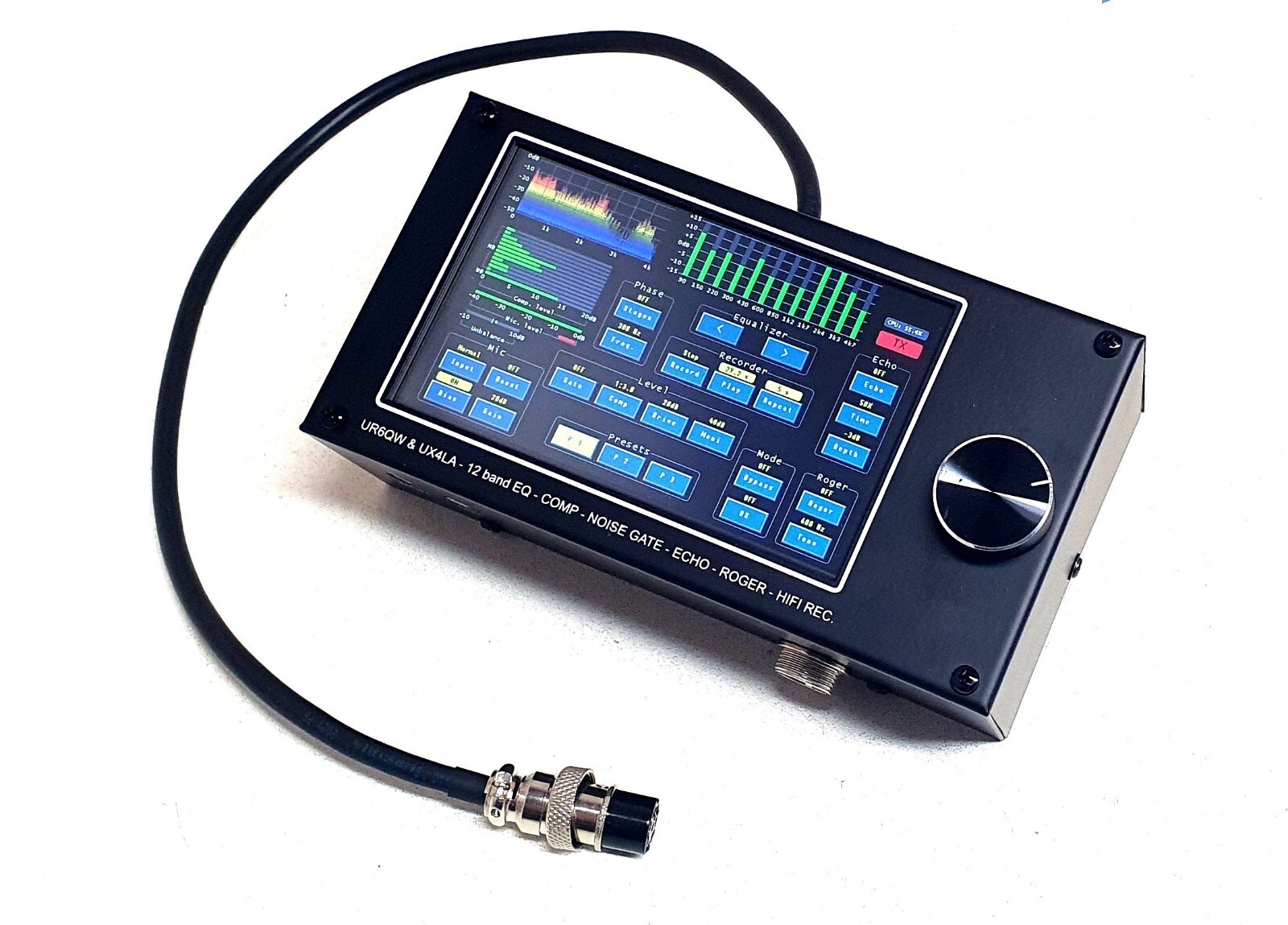 12 Band Sound EQ Record 48V CB Radio 4 pin Cobra Galaxy Uniden Stryker Magnum