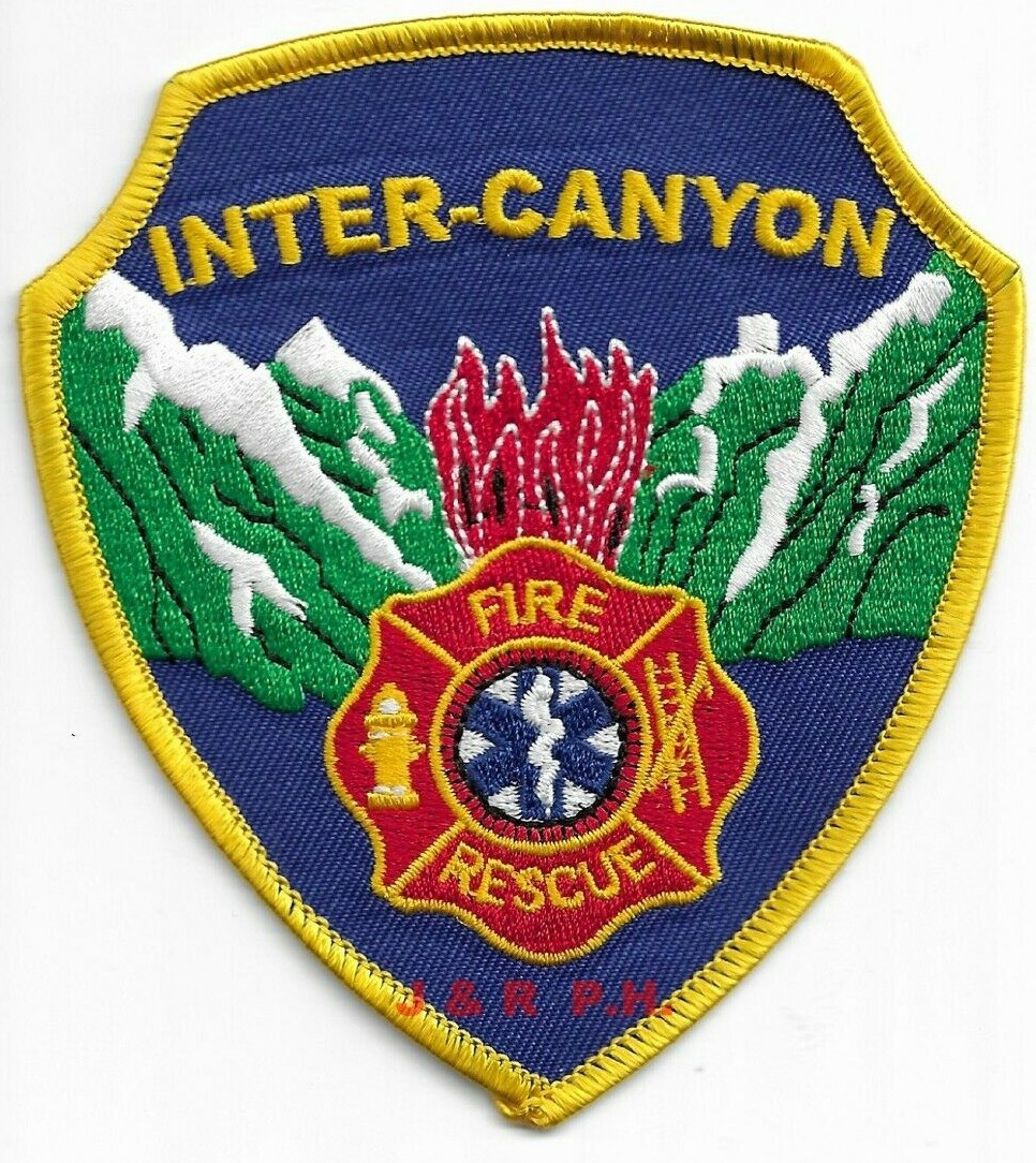 Inter-Canyon  Fire - Rescue, Colorado  (4" x 4.5" size) fire patch