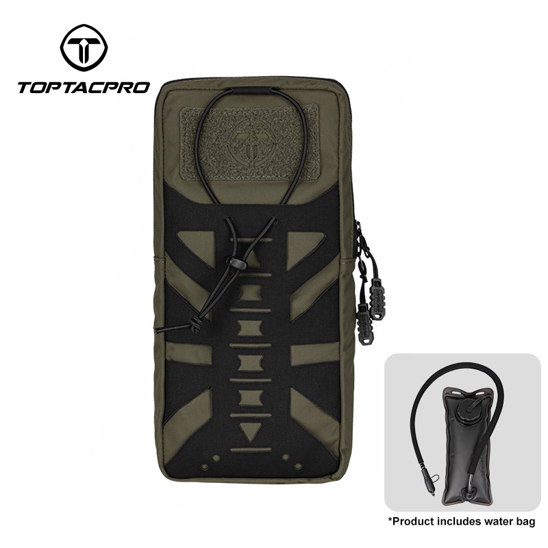 TOPTACPRO Tactical 1L Hydration Pouch Hydration Bladder Hunting MOLLE Water Bag