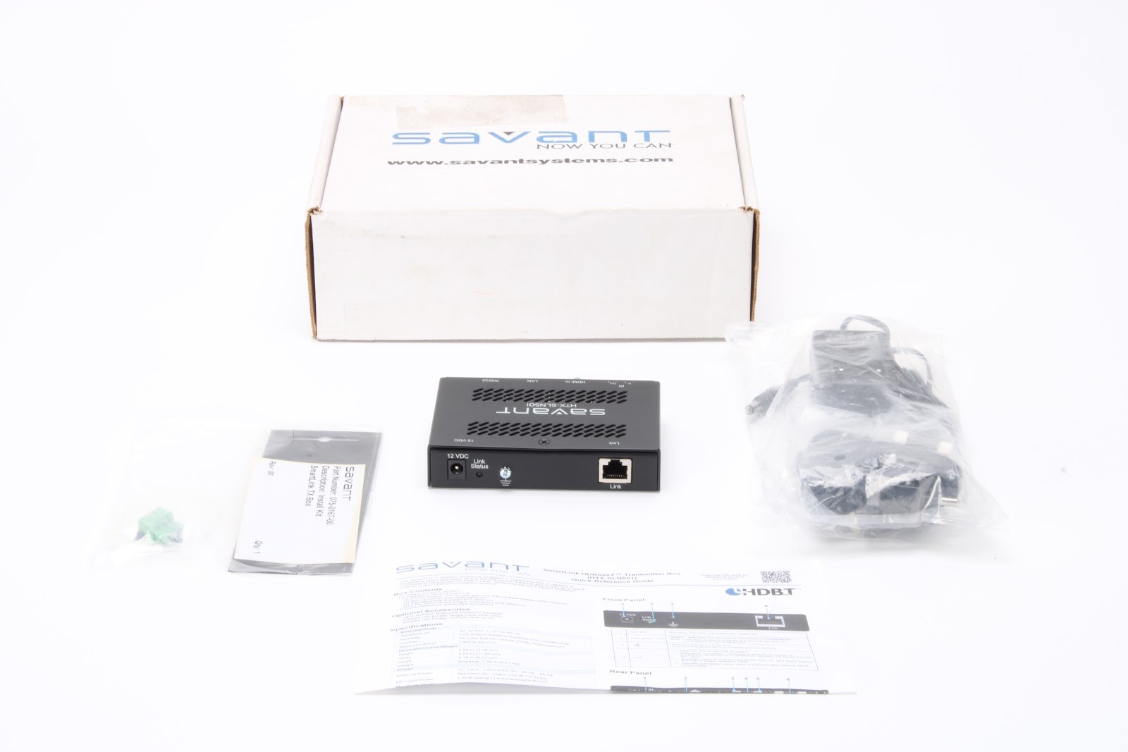 Savant HTX-SLN501-00 SmartLink HDBaseT Transmitter With Accessories