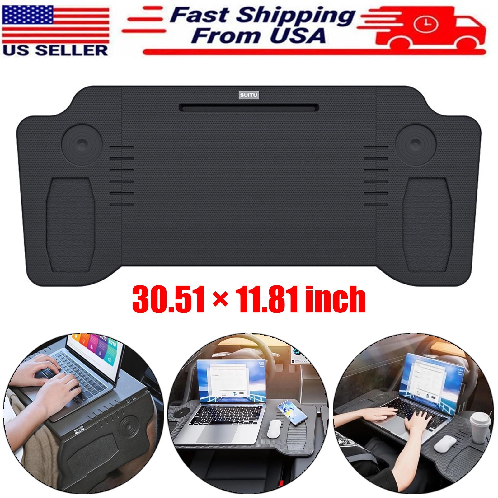 Car Tray Desk Folding Desk Steering Wheel Tray Eating Table For Tesla Model 3 Y