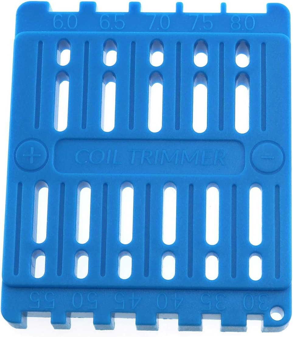 Blue DIY Coil Trimming Cutter Cutting Tool for Prebuilt Wire Coil Ruler Trimmer