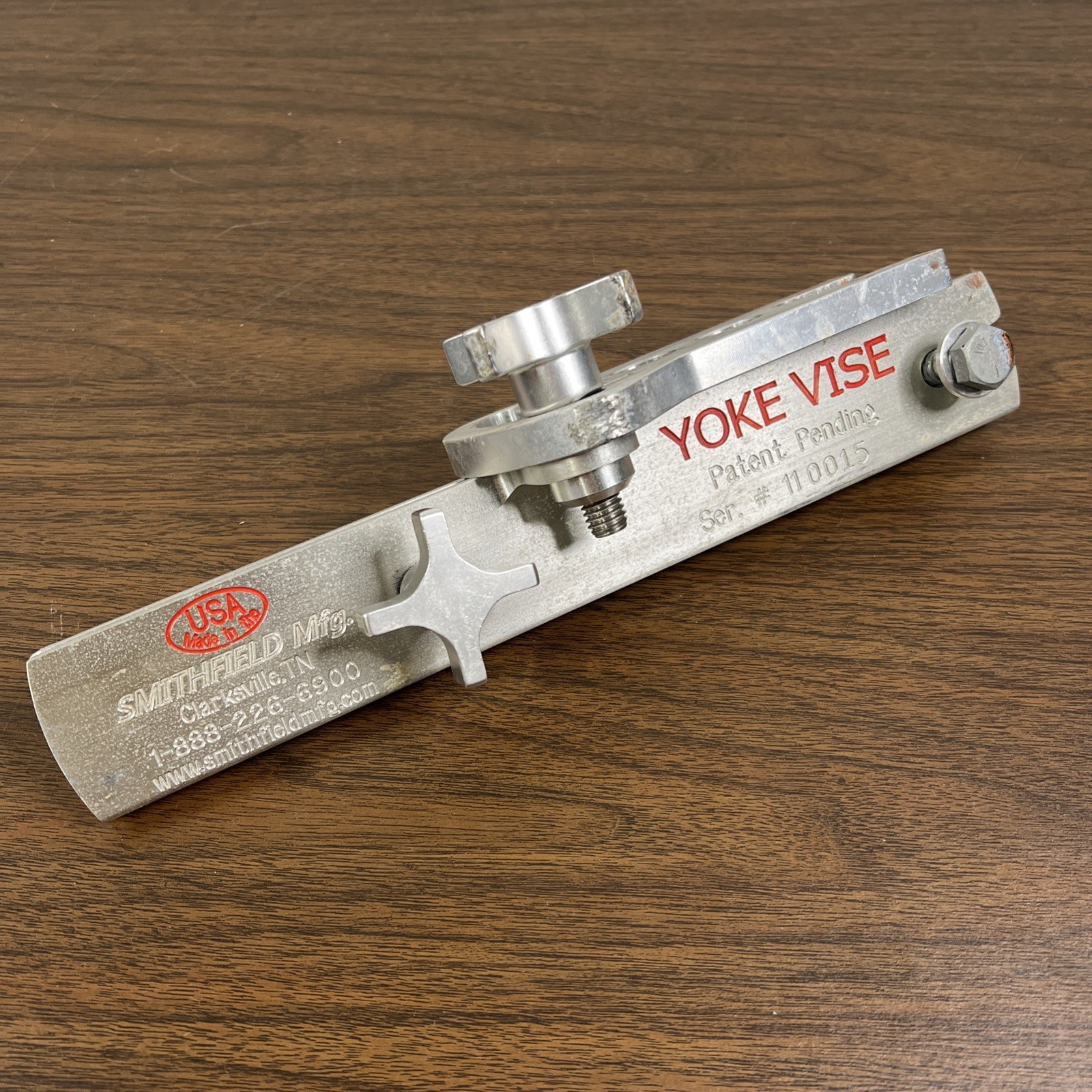 Smithfield Mfg Yoke Vise 1-3/16” Pipe Clamp Vise USA Made