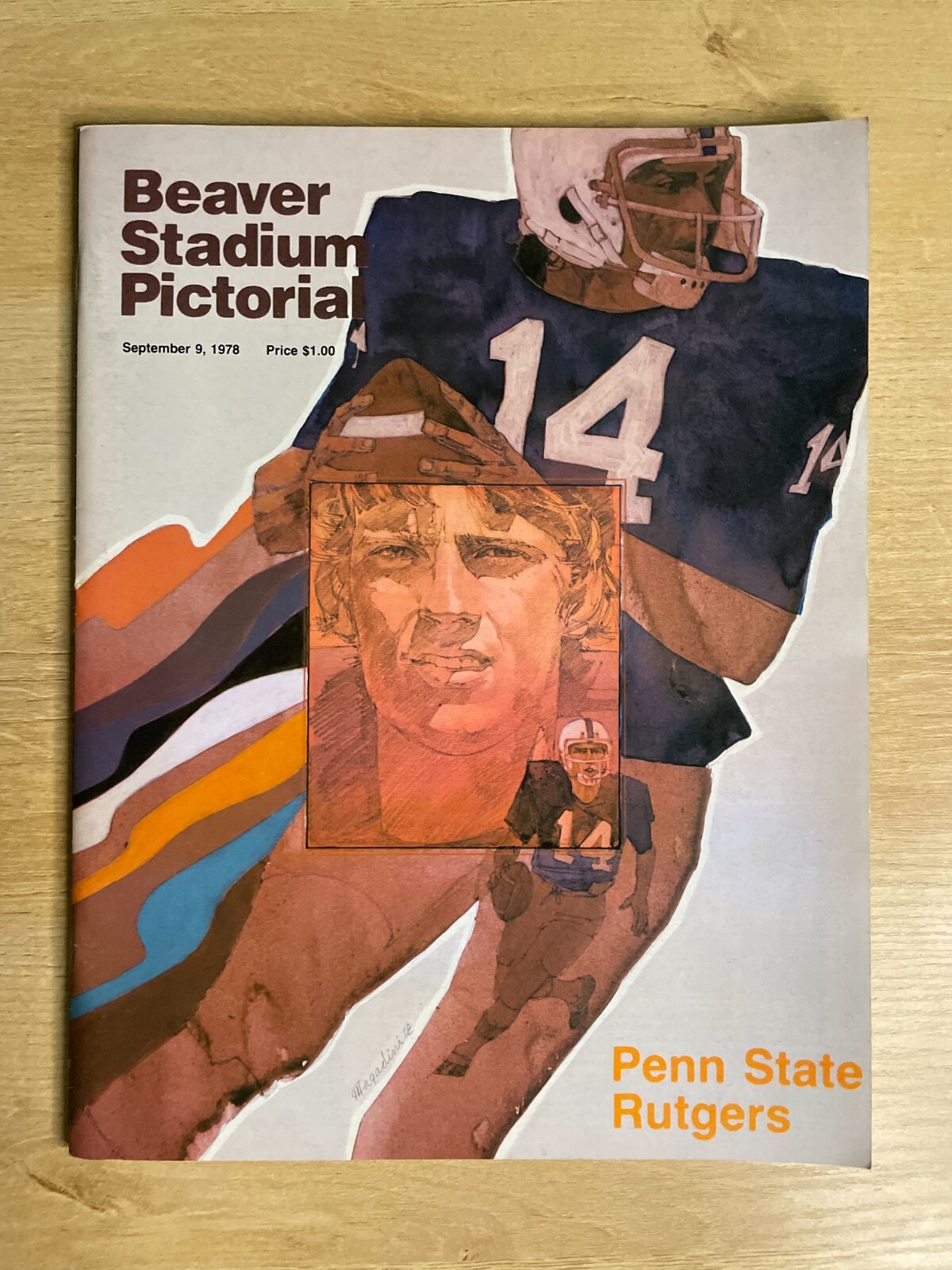 Beaver Stadium Pictorial September 9, 1978 Penn State Vs. Rutgers Program B2376