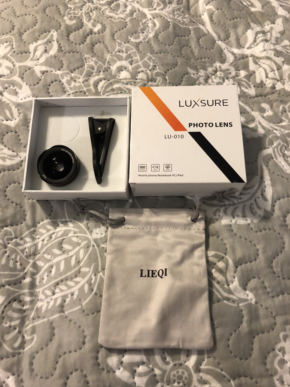 Luxsure LU010 Photo Lenses Universal Phone Camera Lens 180 Macro Fisheye Wide