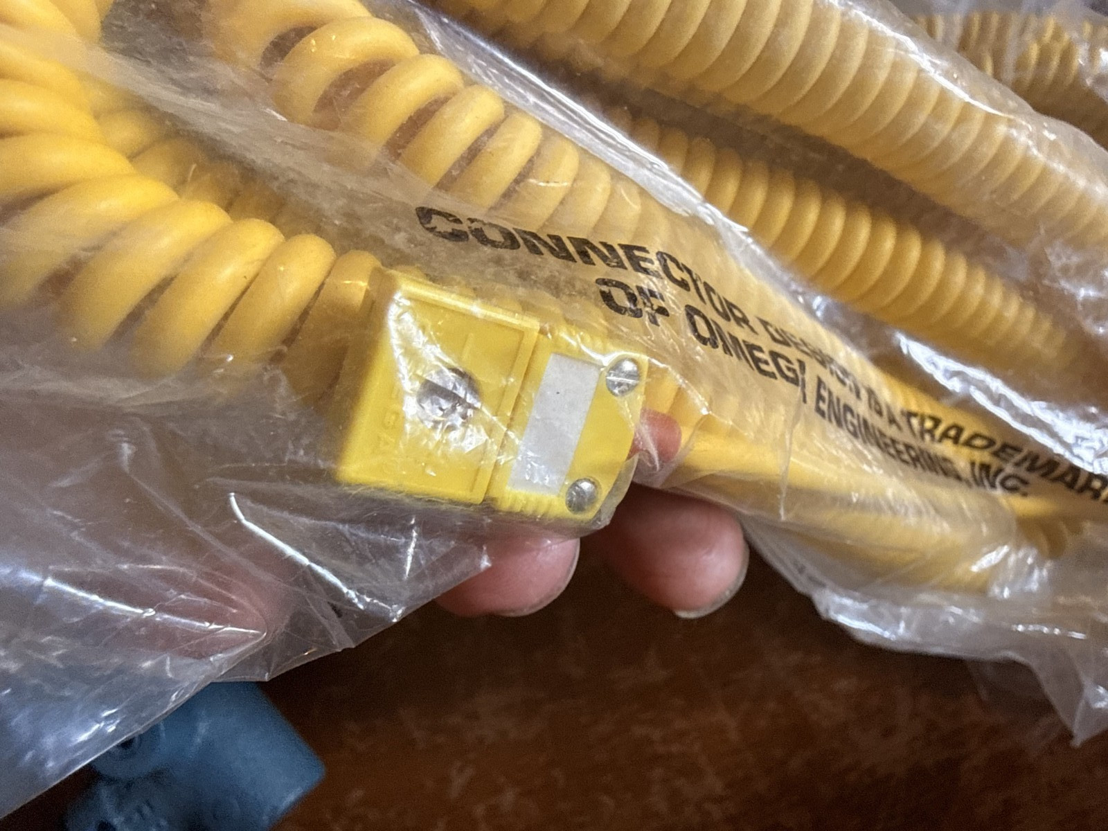 NEW Omega Plug Thermocouple K Type Coil Leads Yellow # RECK4-9