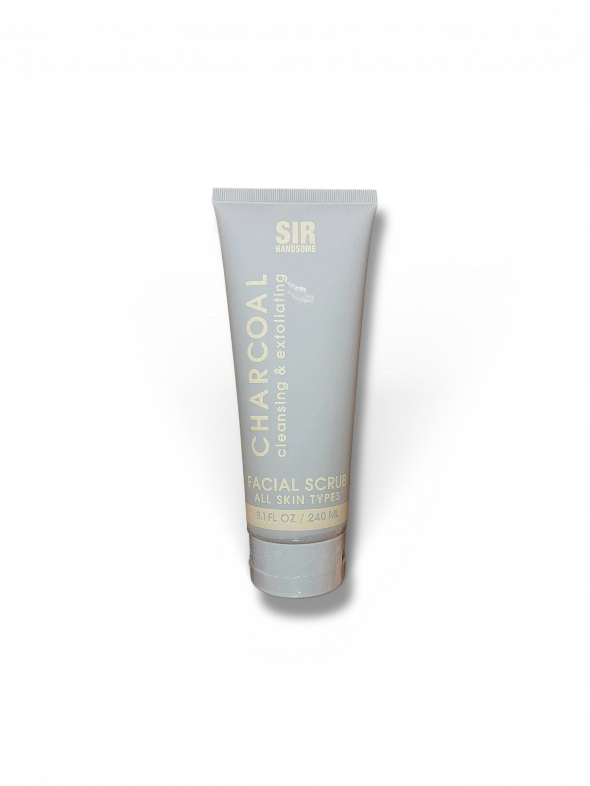 1 x Sir Handsome Charcoal Facial Scrub Cleansing Exfoliating All Skin Type 8.1oz
