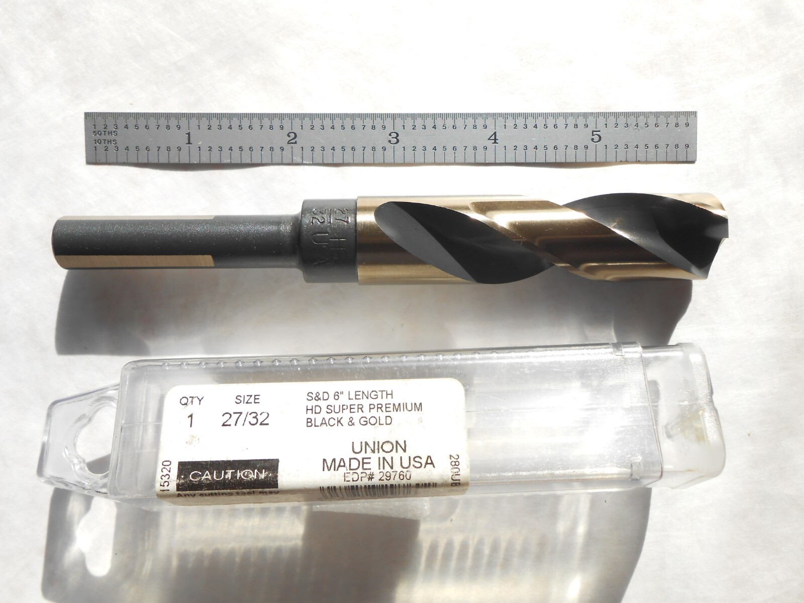 NEW VIKING U.S.A. SILVER & DEMING DRILL 1/2" SHANK X 27/32" CUT DIA. X 6" OAL