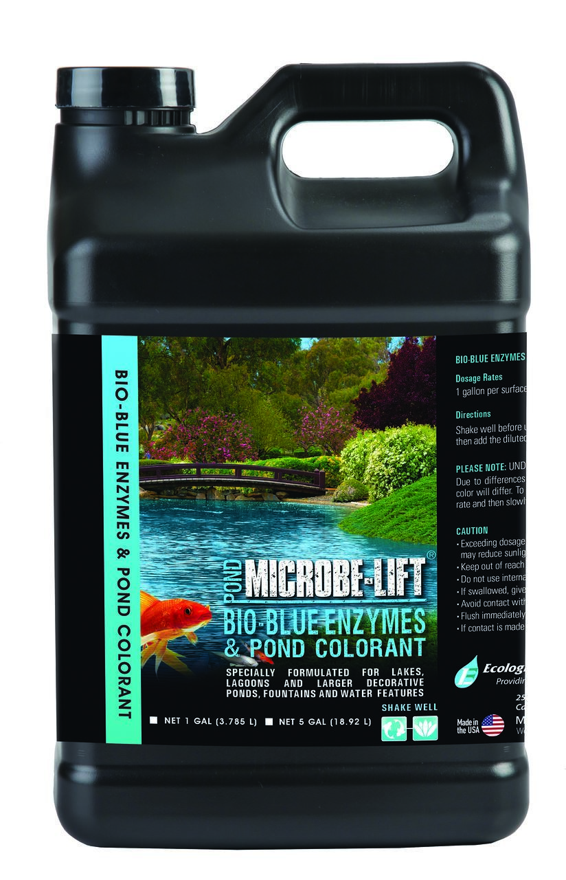 Microbe Lift Bio-Blue Enzymes & Pond Colorant 5 Gallon MLBB5