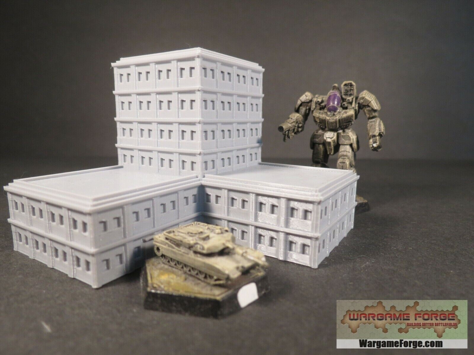 Modern Building 6 - Tabletop Wargame Terrain Battletech Warhammer
