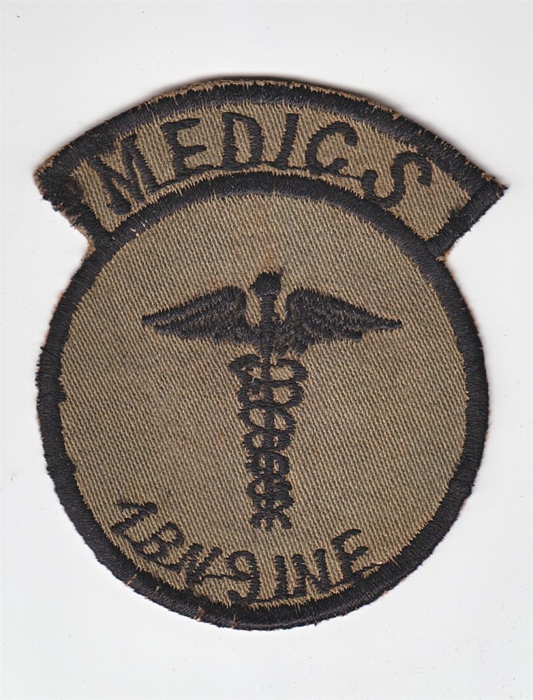 Army Patch: Medics, 1st Battalion 9th Infantry - Korean made