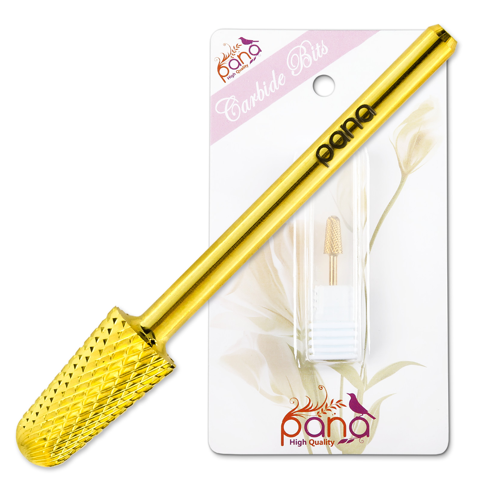 Professional Gold Safety Nail Carbide Drill Bit Fine Grit