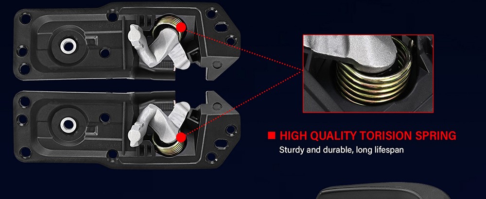 Pair Interior Door Handle Left Right Side For 07-13 Chevy Silverado GMC Sierra