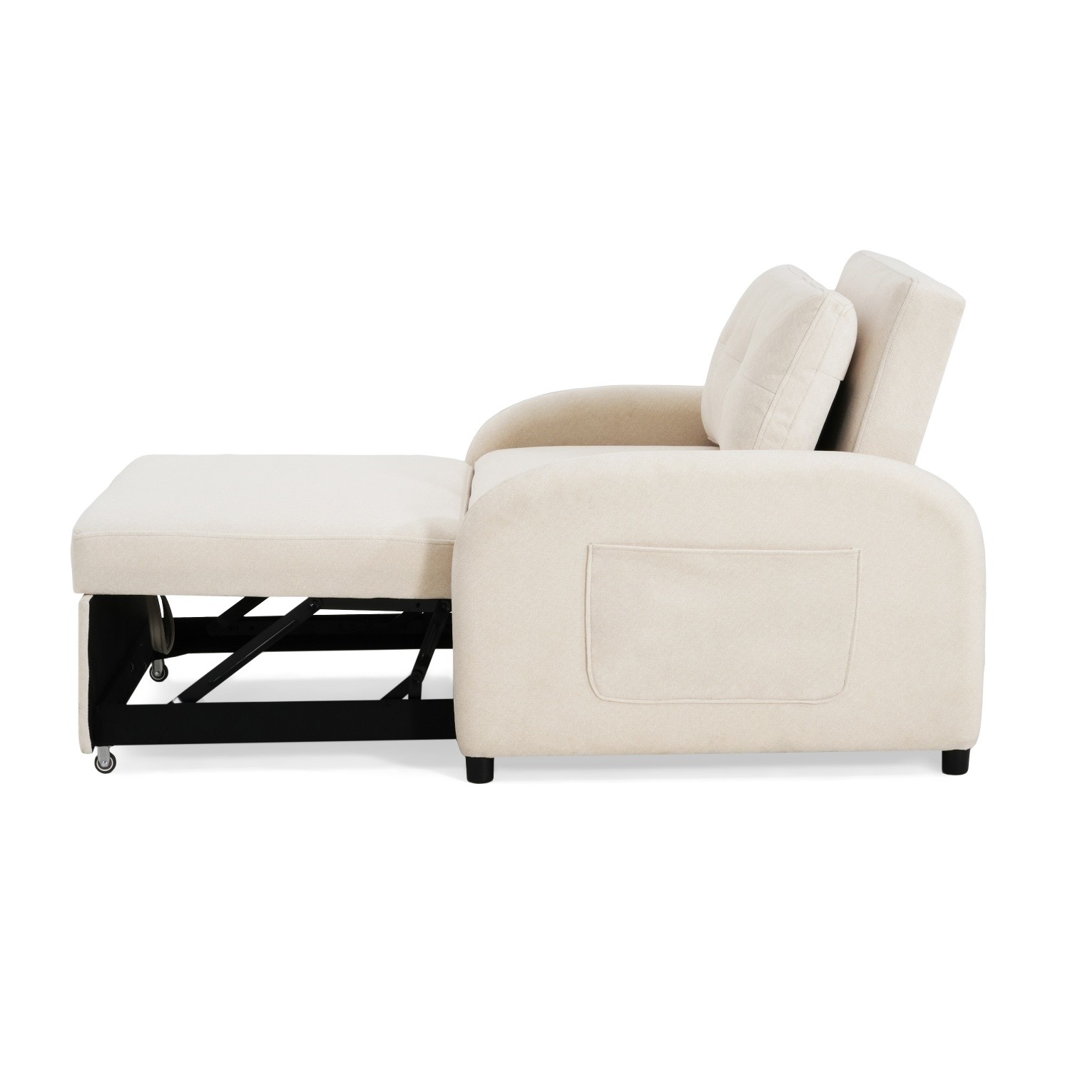 Modern Convertible 3-in-1 Sleeper Sofa Bed Folding Pull Out Bed for Small Space