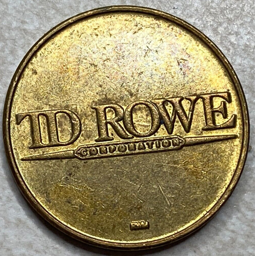 TD Rowe Corporation Game Arcade Trade Pinball Jukebox Token T3961
