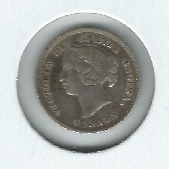 Canada Five Cents 1899 VF