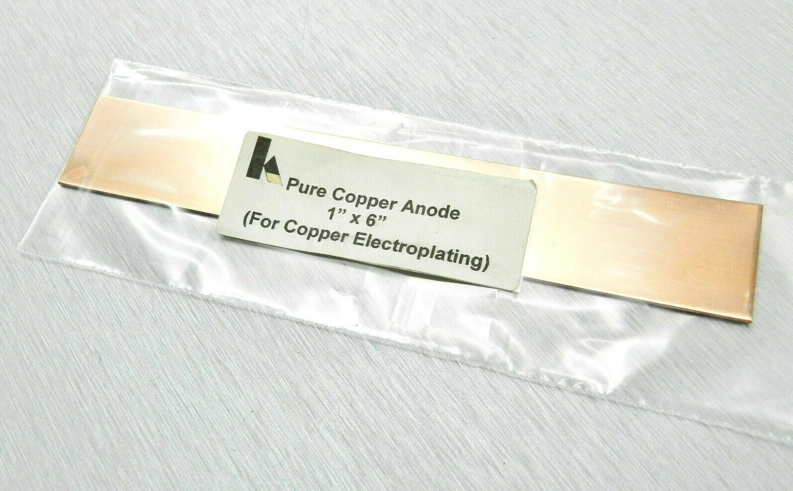 Krohn Copper Anode Pure 1" x 6" Jewelry Plating for Electroplating Metals