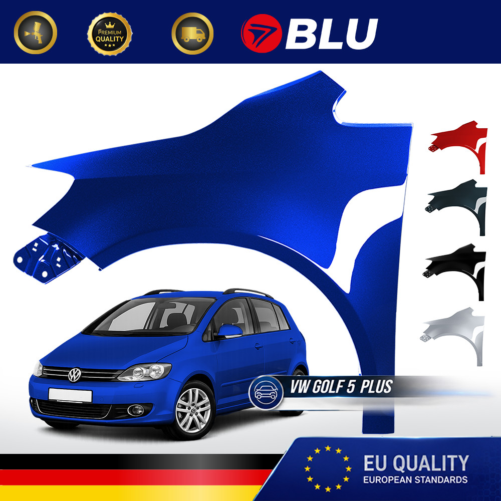 Fender For VW Golf V Plus 5 + LD5Q Left Blue 05-09 Front Painted New