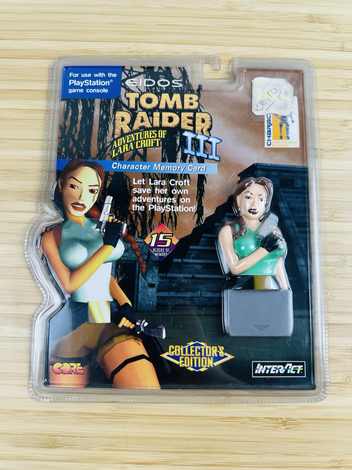 NEW Tomb Raider III Laura Croft Limited Edition PlayStation PS1 Memory Card NIP