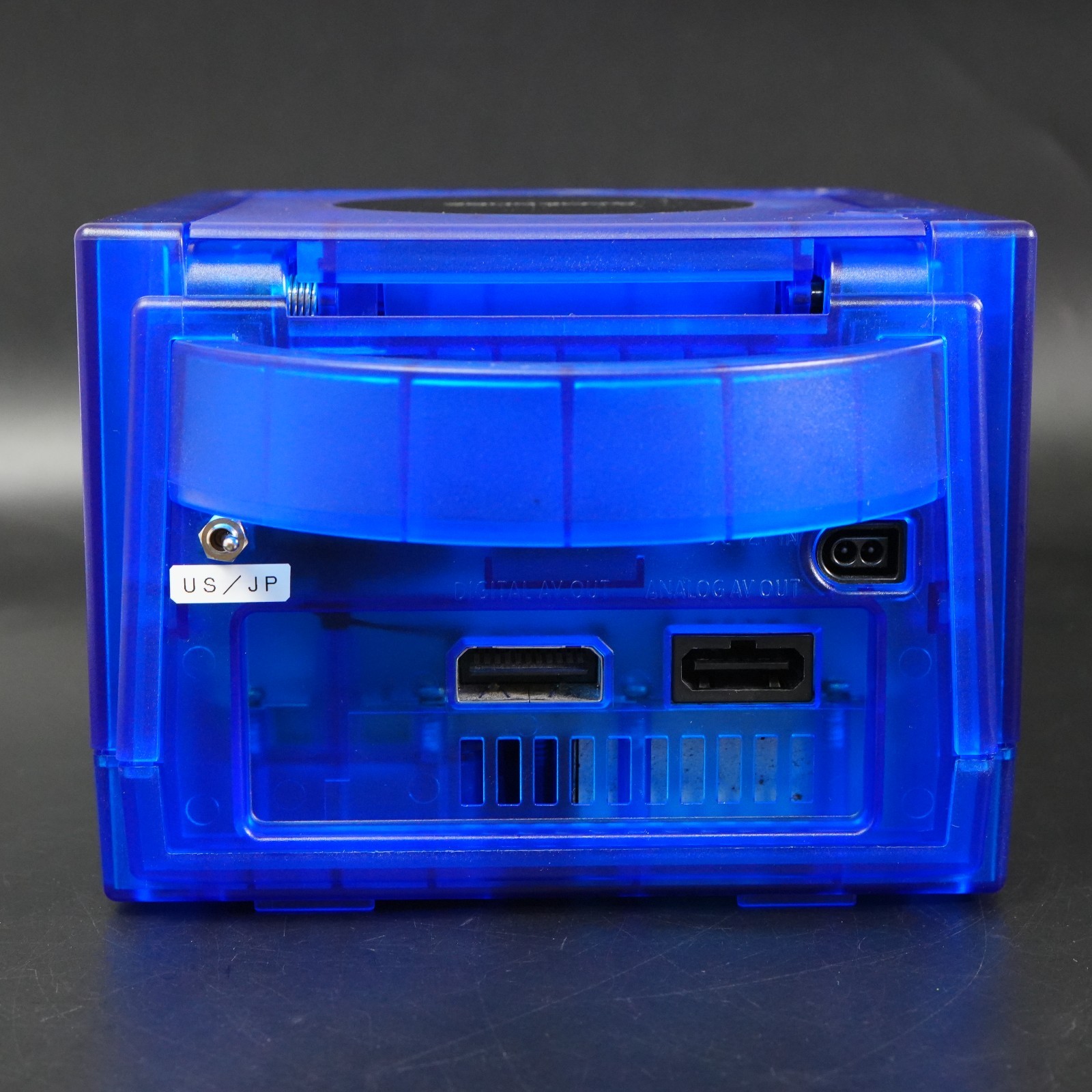 Nintendo GameCube Replacement Clear Blue Shell Console NTSC U-C/J Region Switch