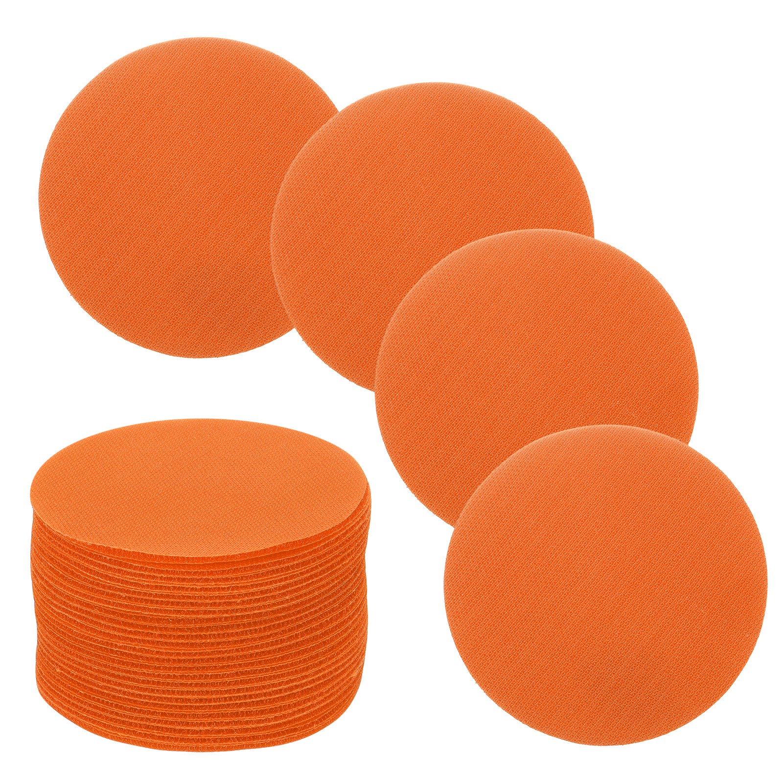 30 Pcs Carpet Spot Markers Floor Circle Dots for Classroom, Orange