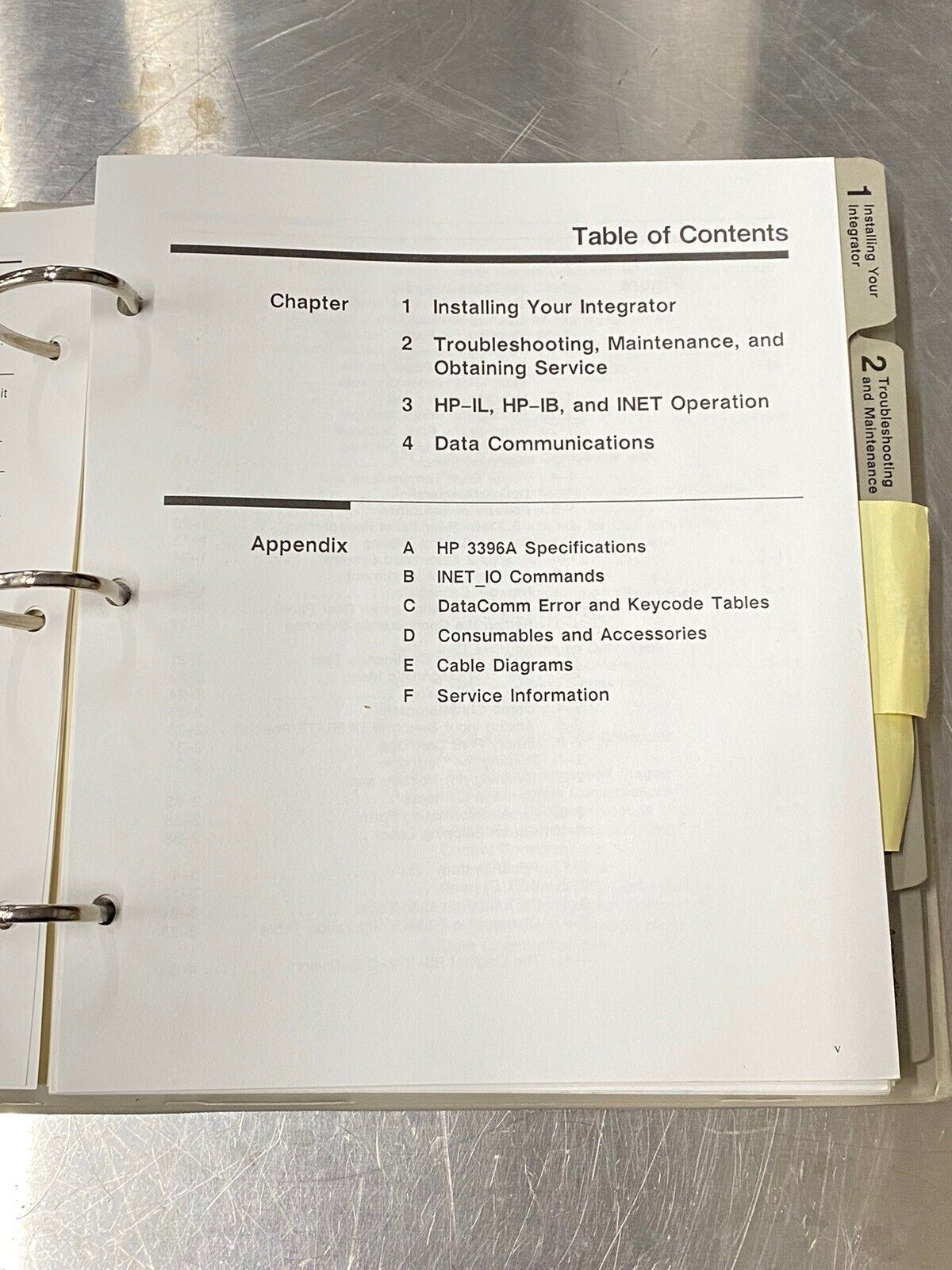 Hewlett Packard HP 3396A Integrator - Users Guide / Instruction Manual
