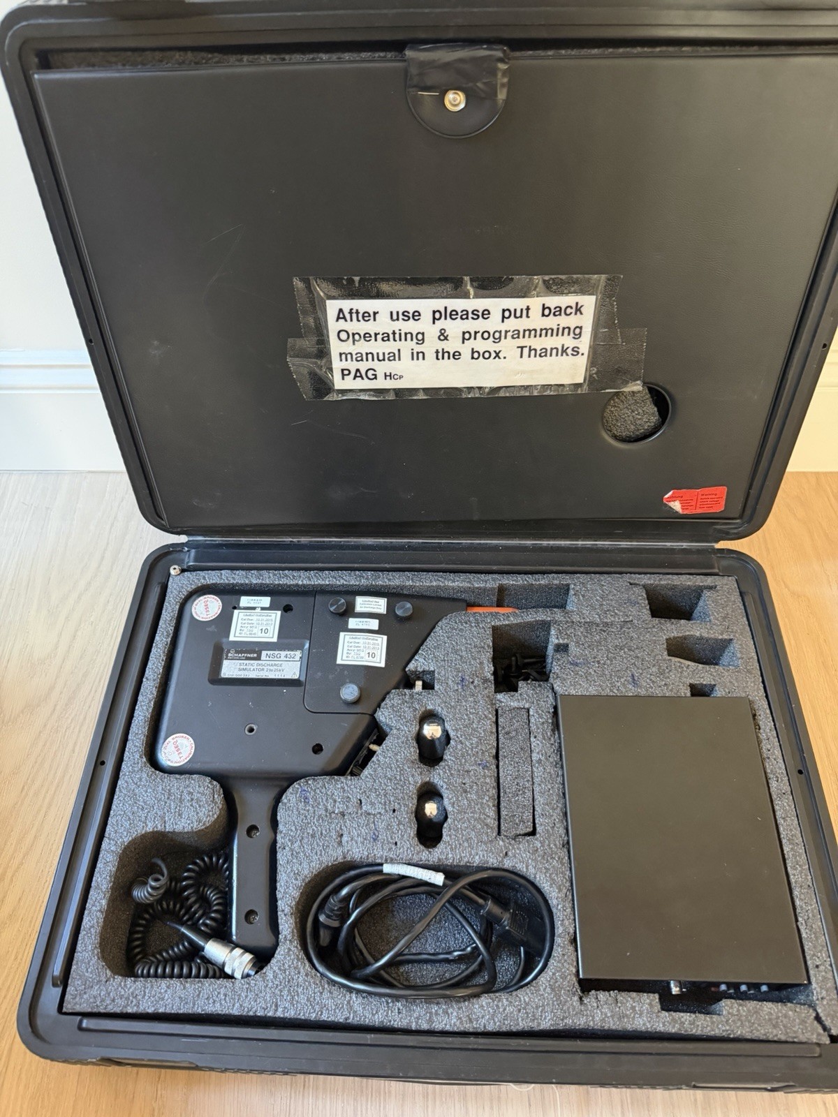 Schaffner NSG432 Electrostatic Discharge Simulator with Accessories