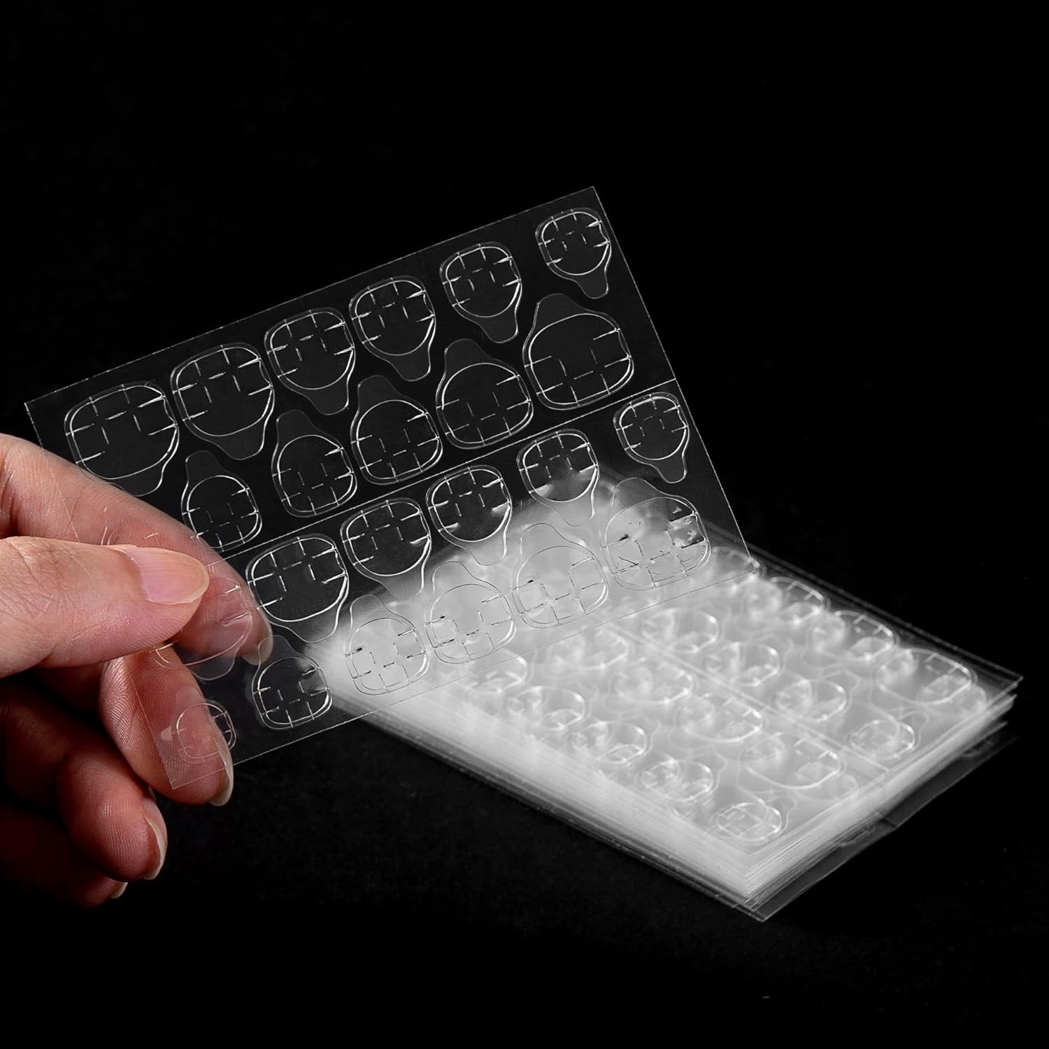 NOVAL Nail Adhesive Tabs - 1200 PCS Waterproof Breathable False Nail Tips Glue