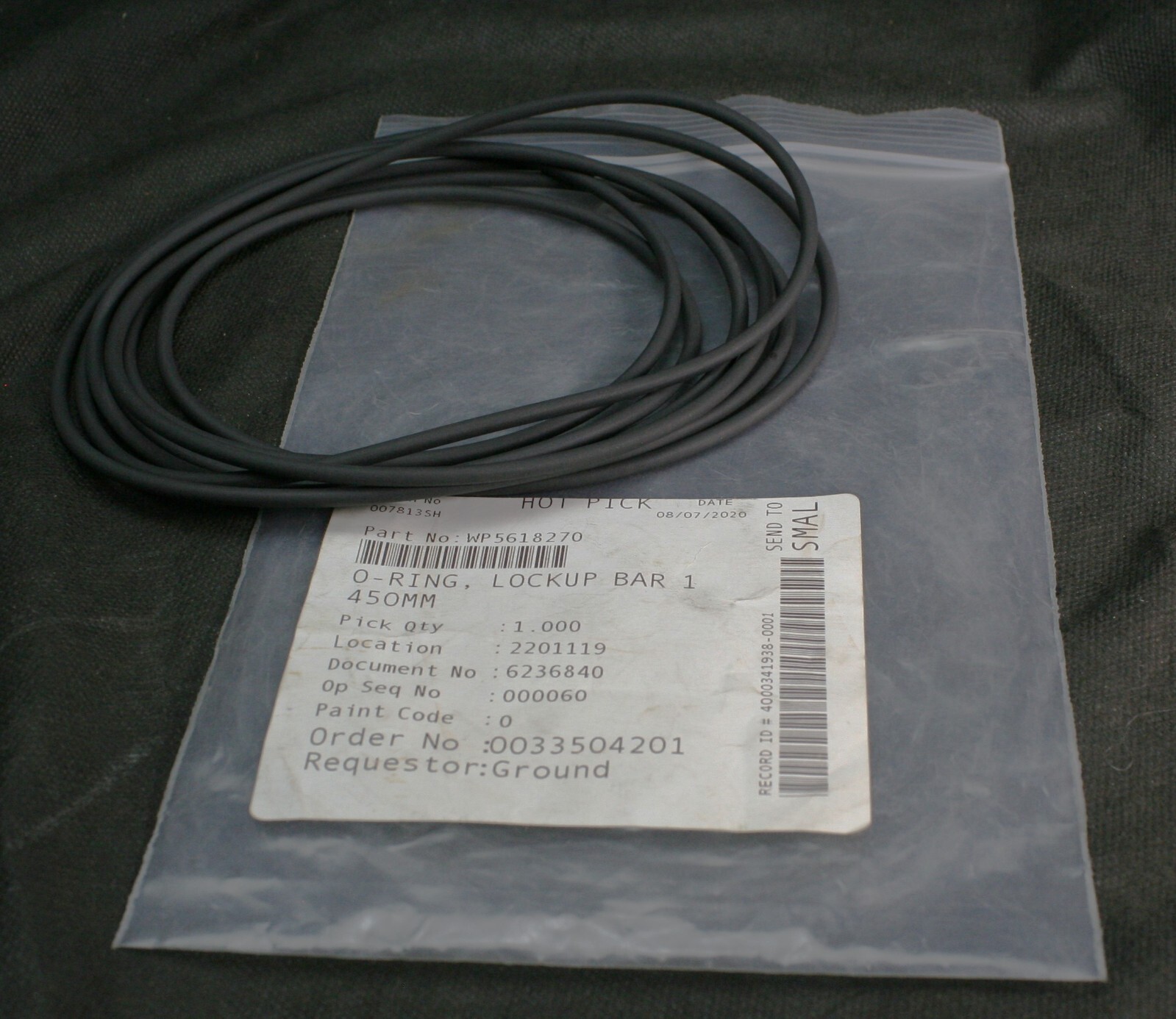 One (1) GOSS WP.5618270 O-Ring Lock-Up Bar 1 Extra Large O-Ring 450MM NEW