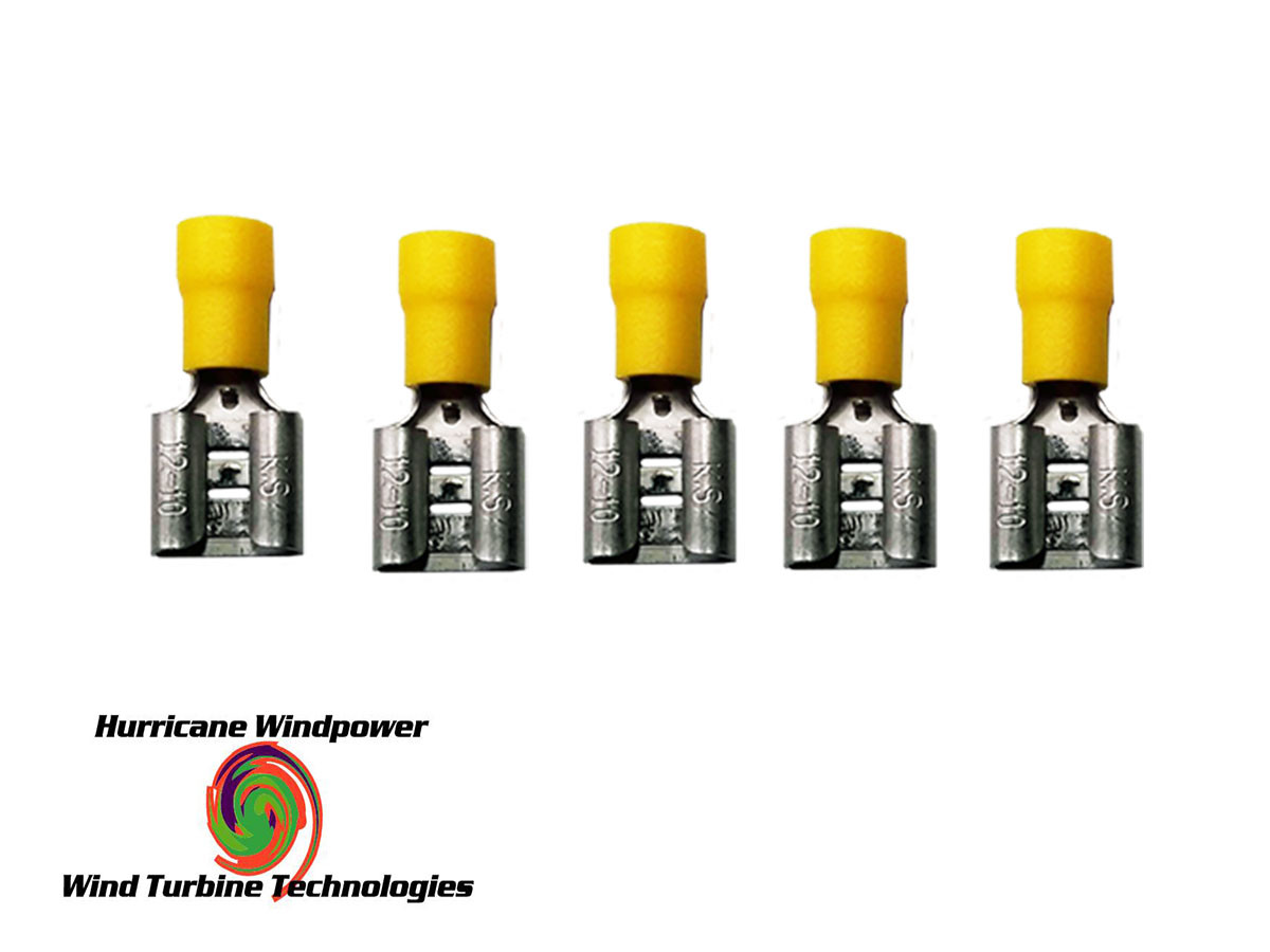 5 - Spade Terminals 3/8 Inch 0.375 for 3 Phase Rectifier Connector Terminal UL