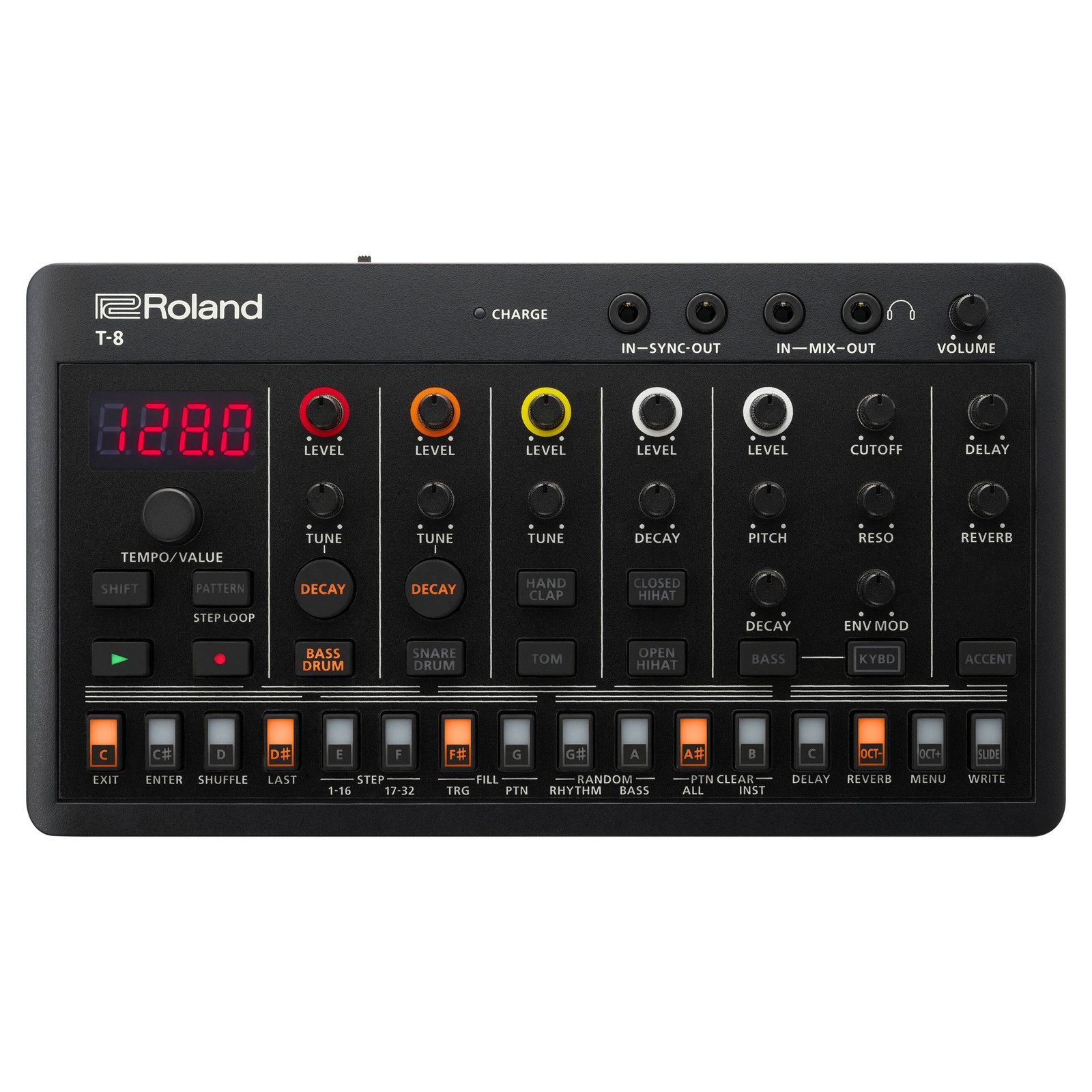Roland AIRA Compact T-8 Beat Ultra-Portable Bass Machine Sounds