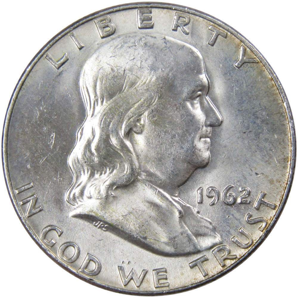 1962 D Franklin Half Dollar Circulated Silver 50c Coin Collectible