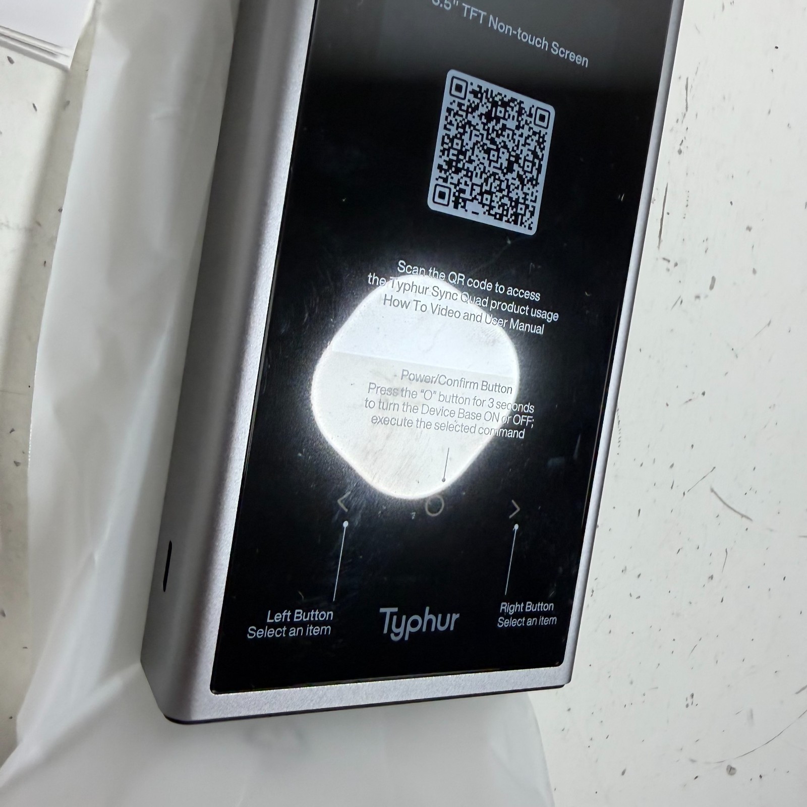 Typhur WT08 Silver 3.5" TFT Non-Touch Screen Sync Quad Wireless Thermometer