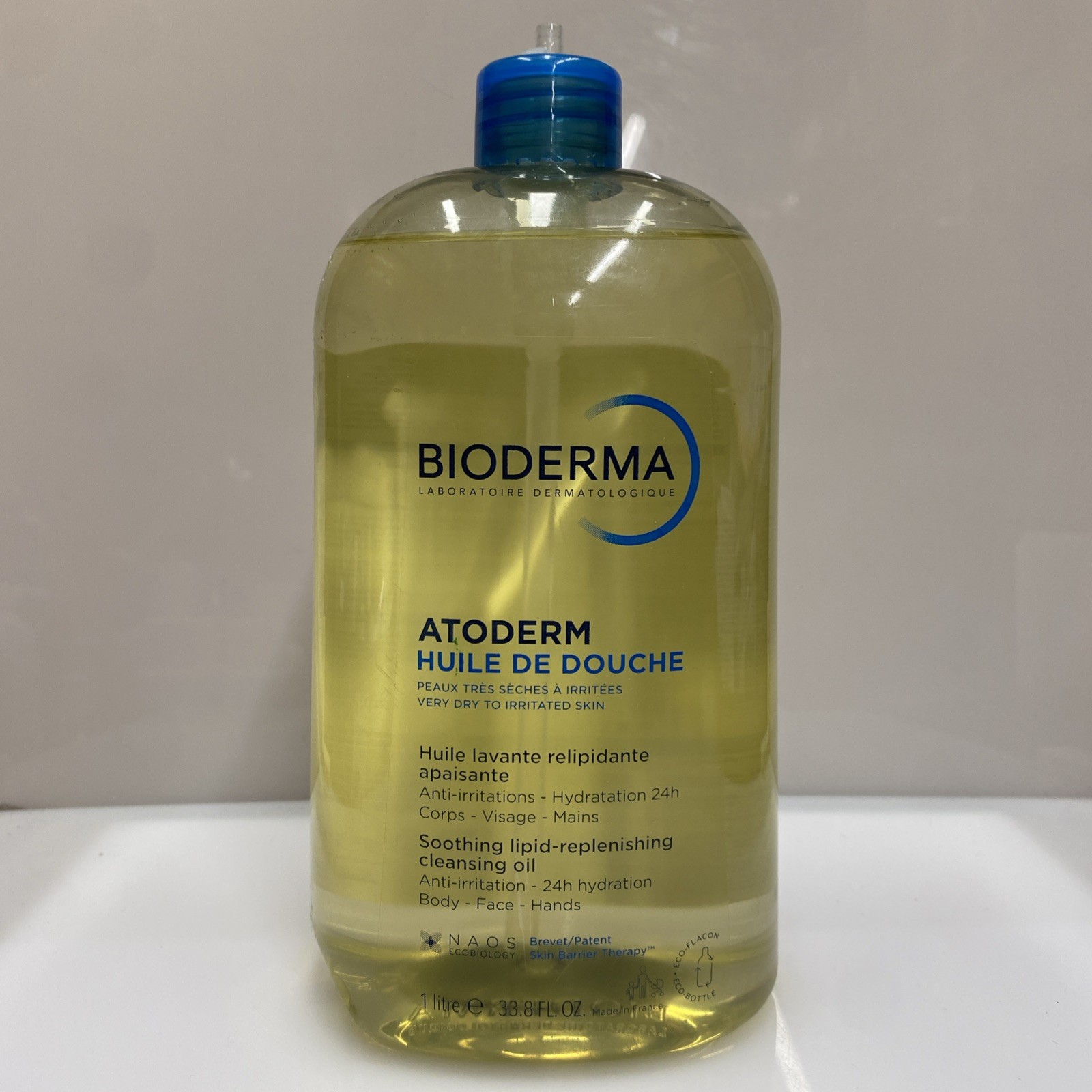 Bioderma Atoderm Soothing Lipid-Replenishing Shower Oil, 33.8 oz *Broken Pump*