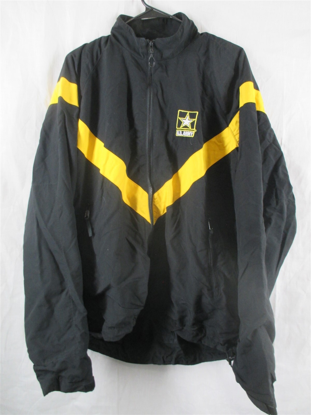 APFU Jacket Medium Long PT Wind Breaker Black Gold Unisex Army USGI