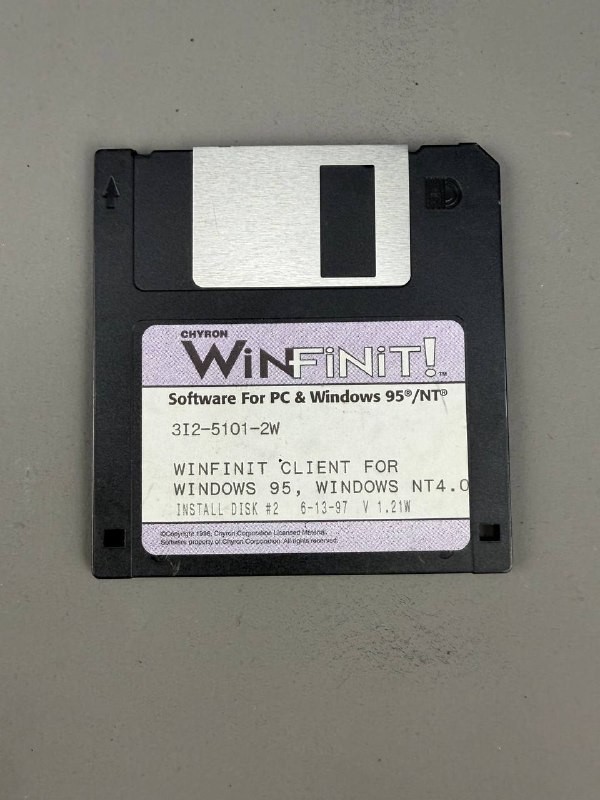 Chyron Winfinit! Software Floppy Disk & Infinit! Options Manual