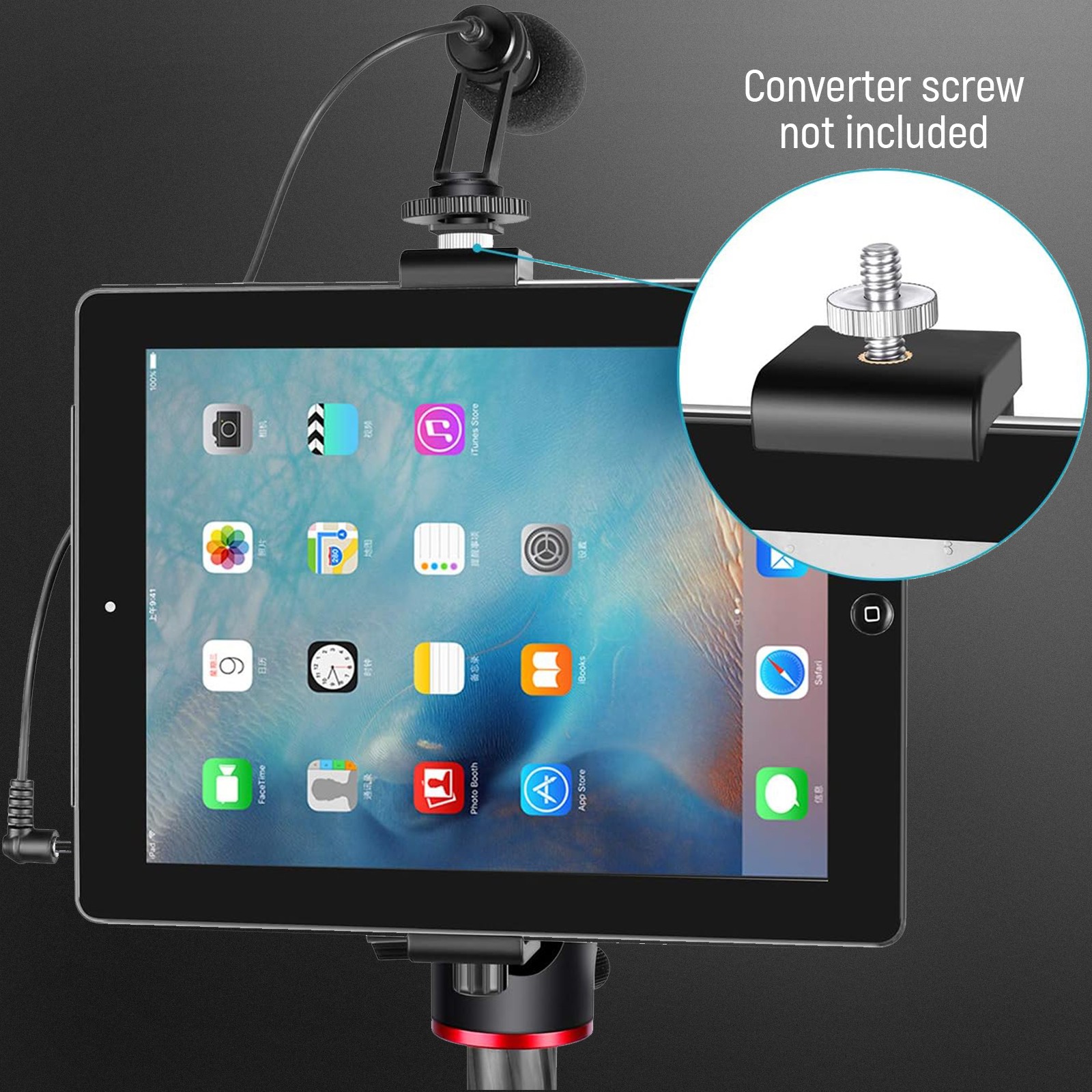 NEEWER CL-04D iPad Mount - 16-23.5cm, for iPad Pro/Mini/Surface