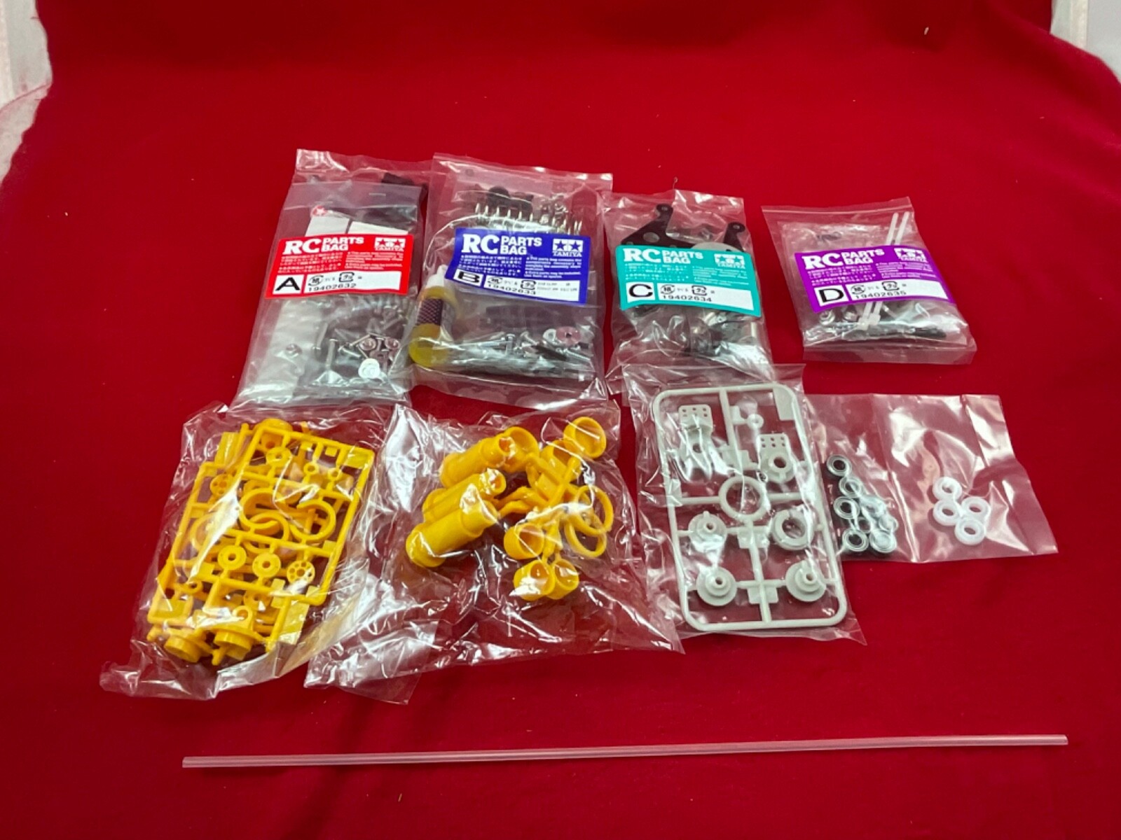 TAMIYA NOVAFOX HUGE PARTS LOT A B C D Bags TOOLS HARDWARE GEARS SHOCKS axles NEW