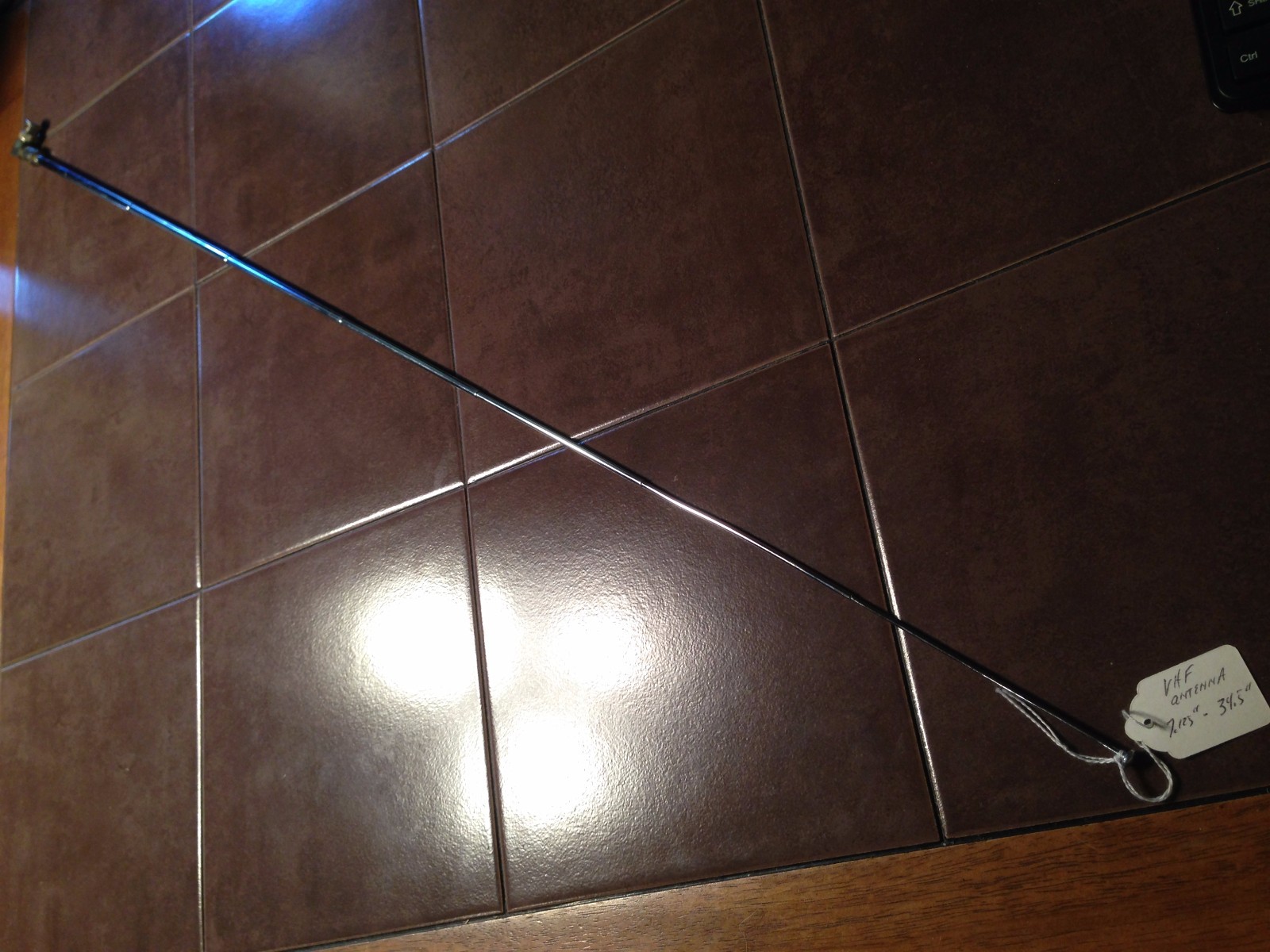 VHF Telescoping Antenna, 7.125" to 34.5"