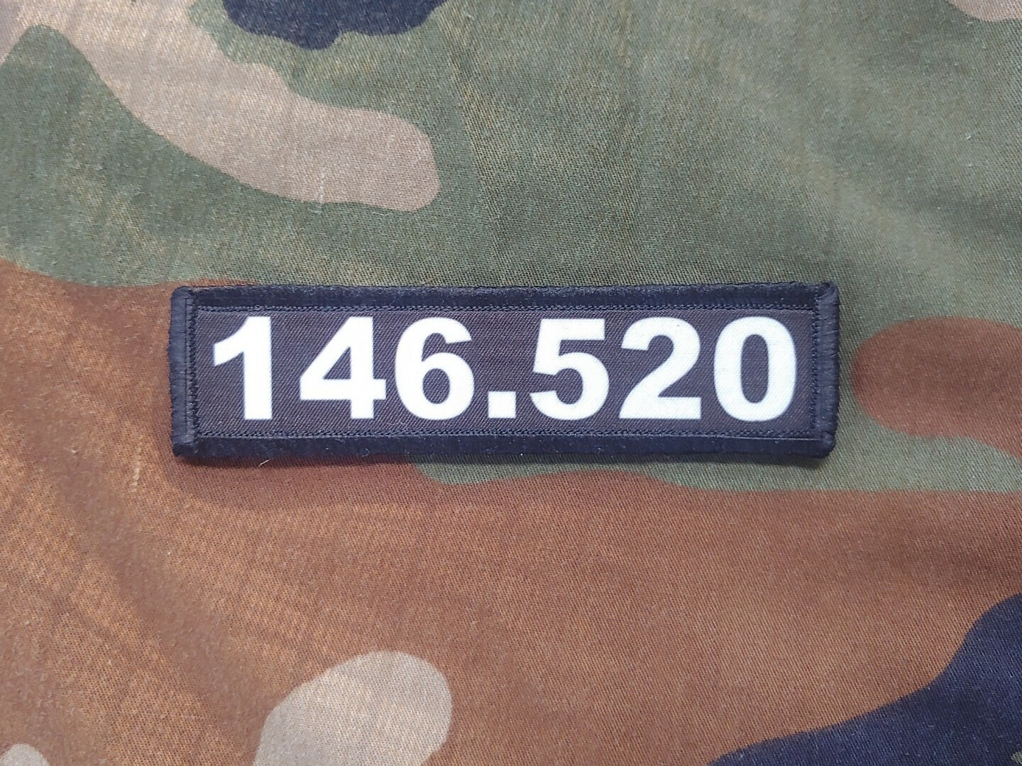 146.520 Simplex Ham Radio National Calling Frequency 1x4 Tactical Morale Patch