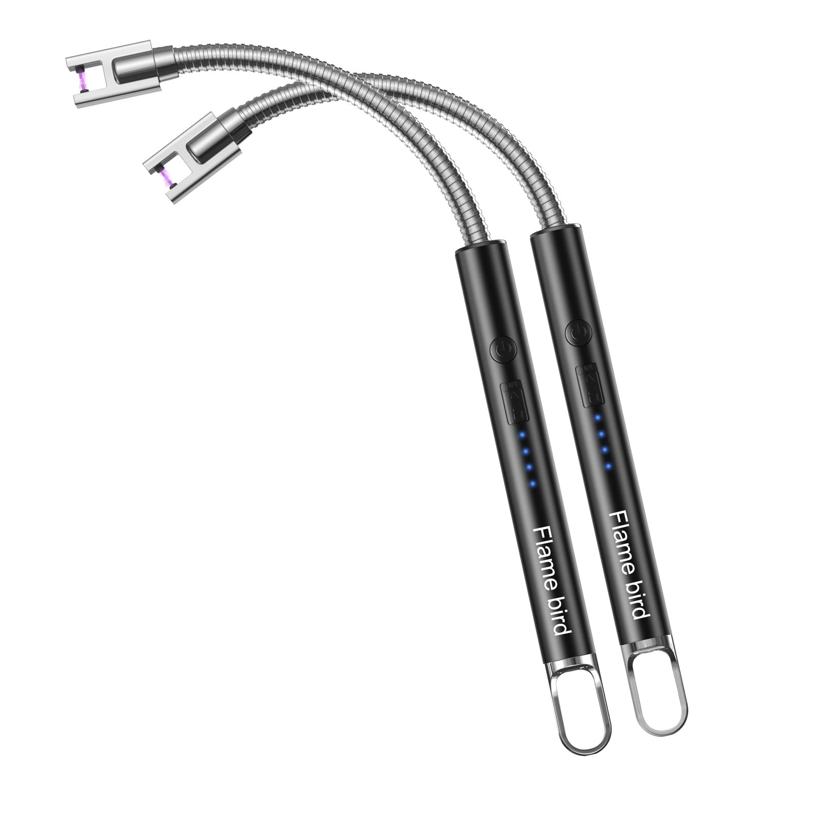2 Pack Electric Candle Lighter Flameless Arc Windproof Flexible Long