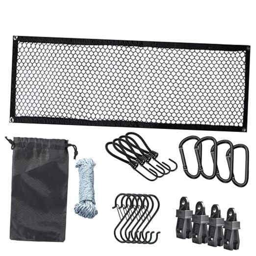 Camping Table Storage Net (43.3"x13.8") – Folding Table Under-Shelf Organizer