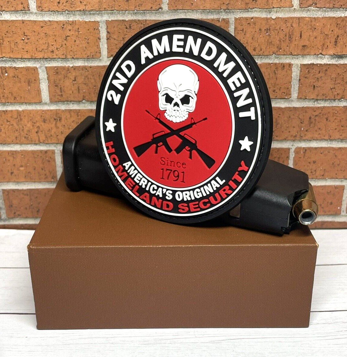 Punisher Skull PVC Patch, Tactical Morale I Plead The 2nd Patch, AR15 AK47 Patch