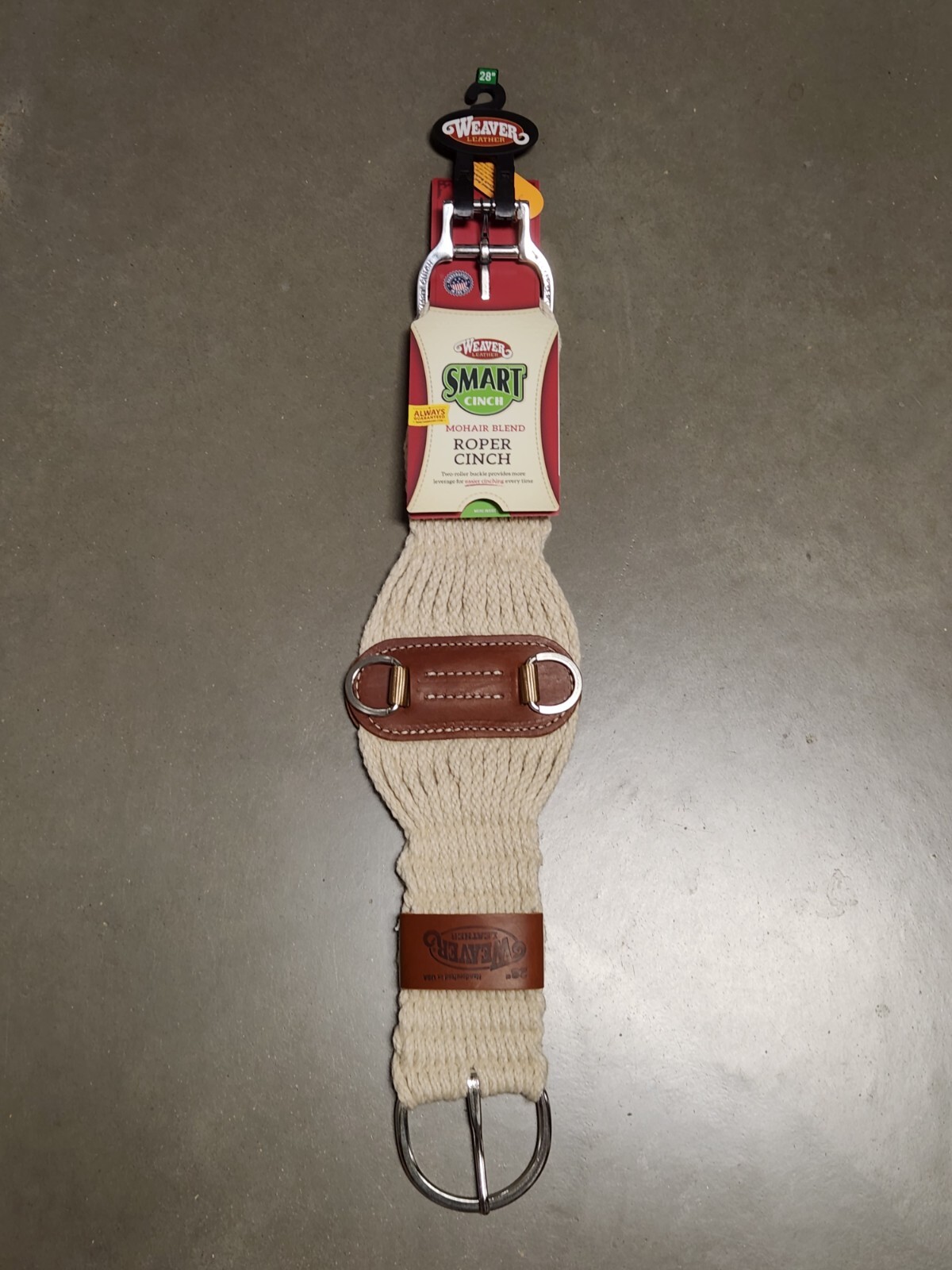 Weaver Horse Western Riding Mohair Roper Style Cinch 28"