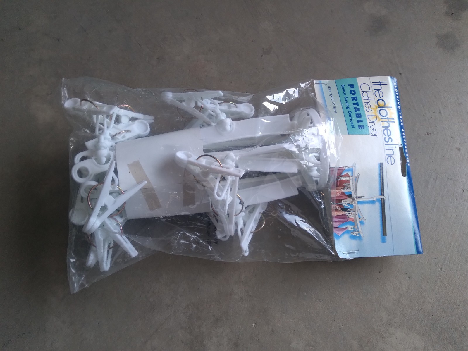 Vintage Clothes Line Portable Space Saving Carousel NEW 2000 Y2K
